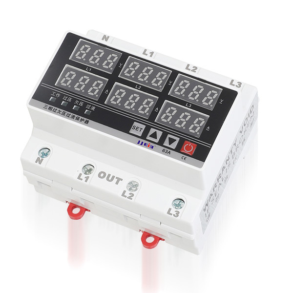 Three-phase overvoltage and undervoltage ?overcurrent protector